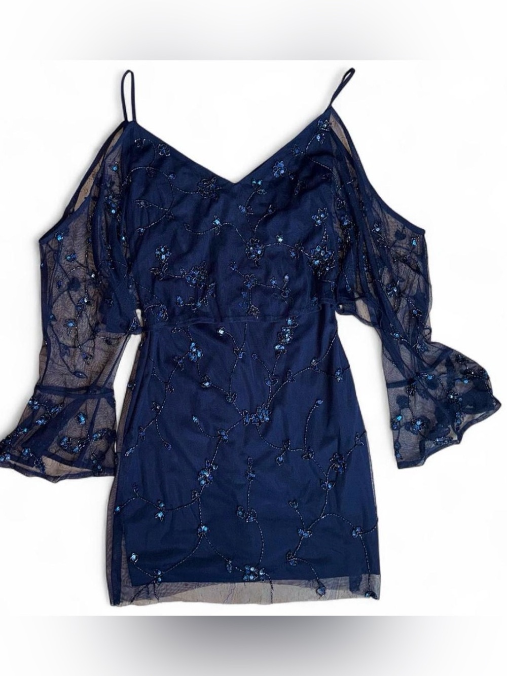 Adrianna Papell Short Beaded Dress